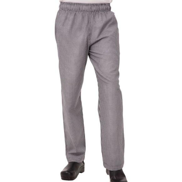 𝅺PREMIUM Uniforms Unisex Relaxed Chef’s Black and White Checkered Pant XL - Picture 1 of 9